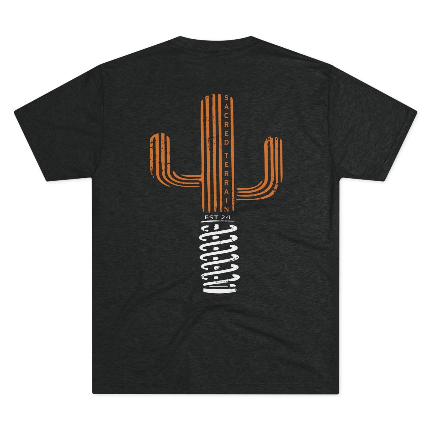 Championship Orange Saguaro Mens Fitted Tee
