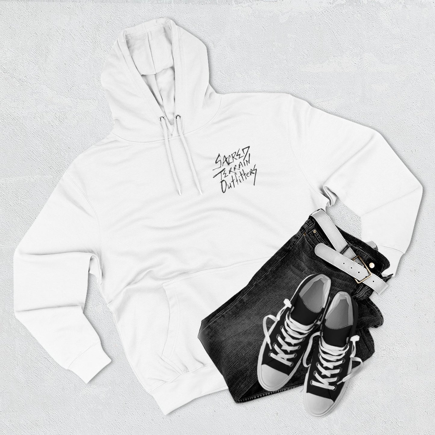 Cactus Crest Distressed Hoodie
