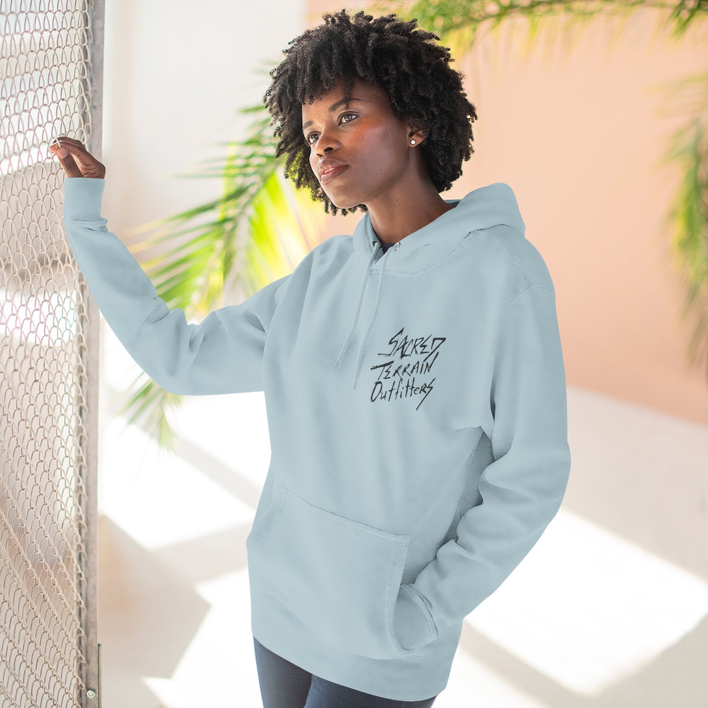 Cactus Crest Distressed Hoodie