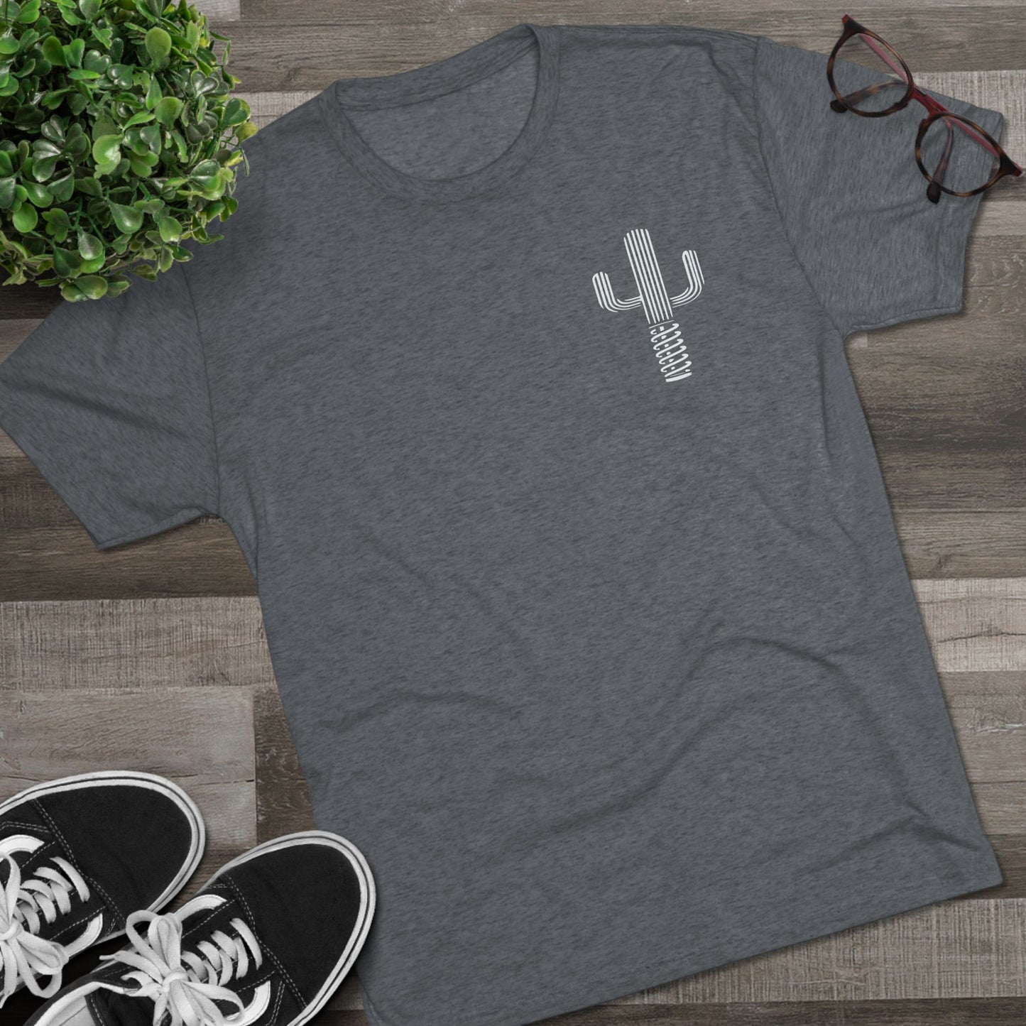 Championship Orange Saguaro Mens Fitted Tee