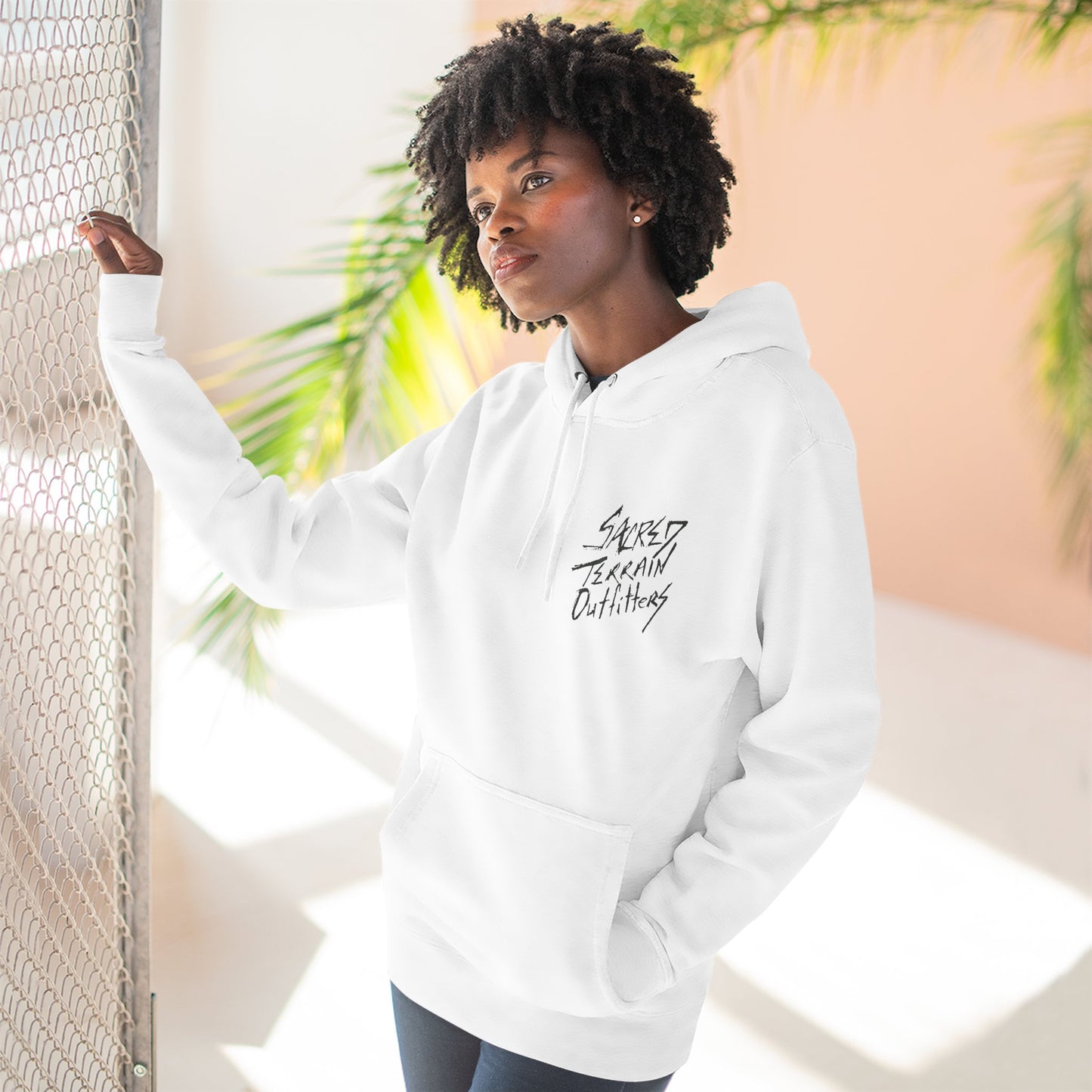 Cactus Crest Distressed Hoodie
