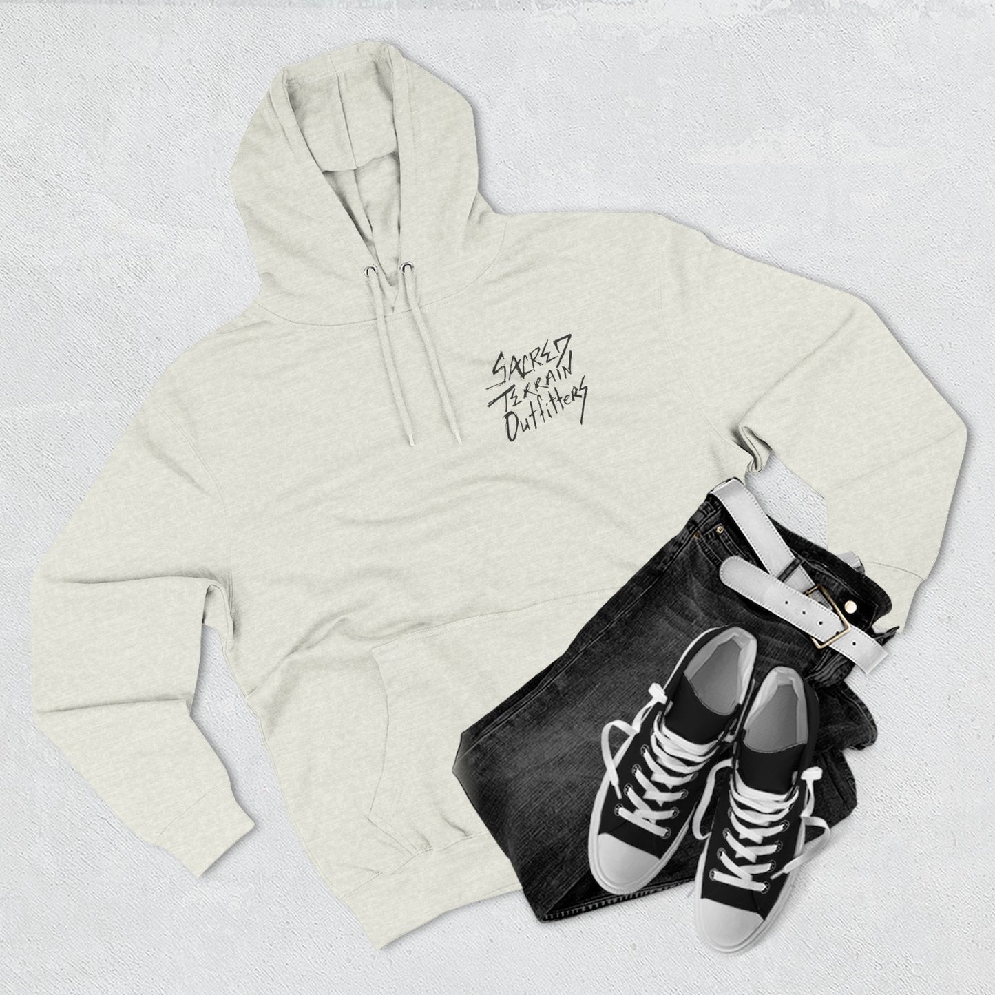 Cactus Crest Distressed Hoodie