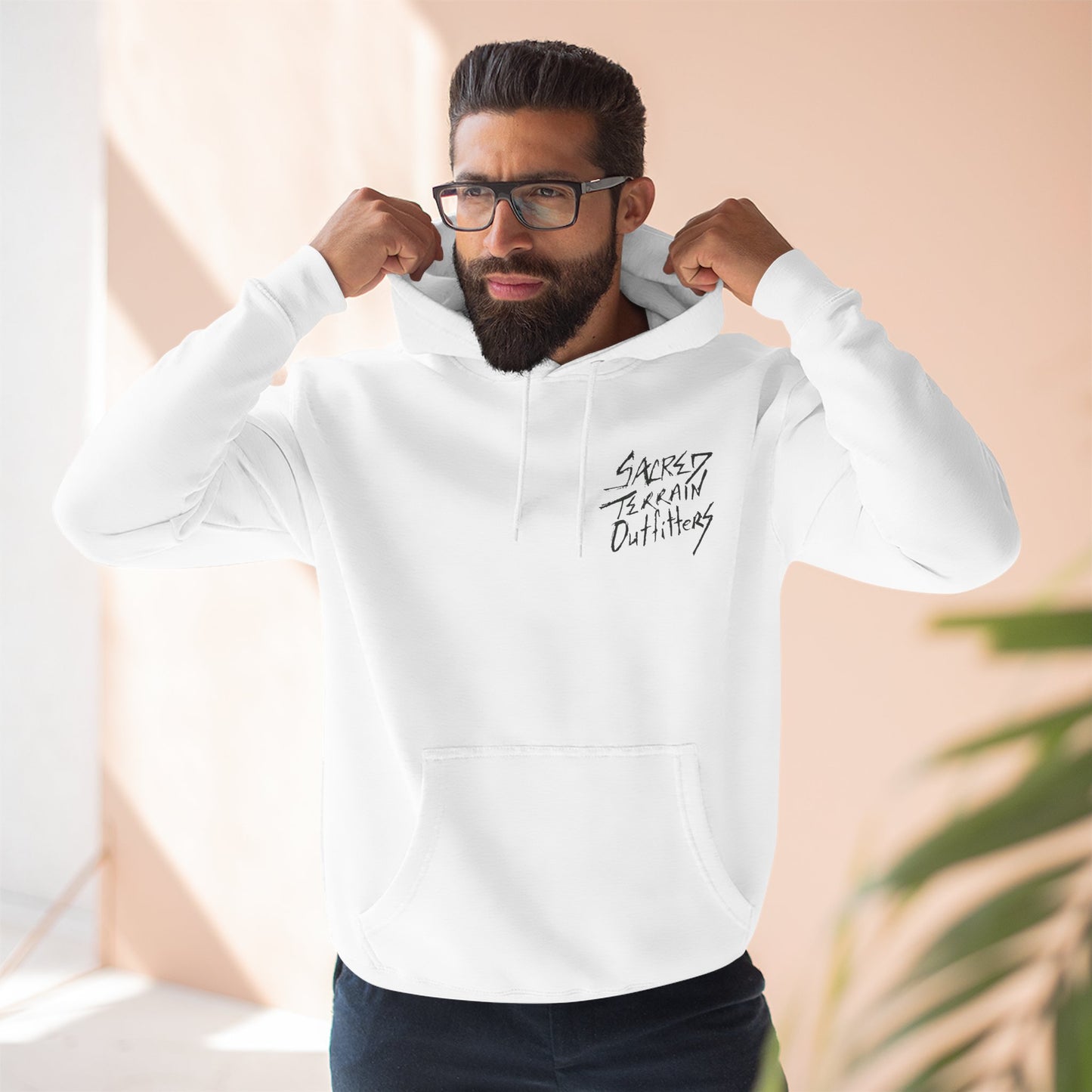 Cactus Crest Distressed Hoodie