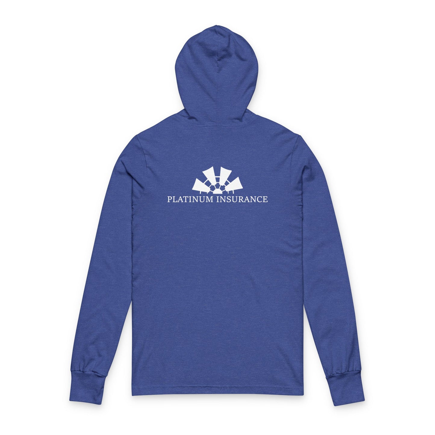 Platinum Insurance Hooded Long Sleeve Hooded Tee — Lightweight Casual Hooded Tee