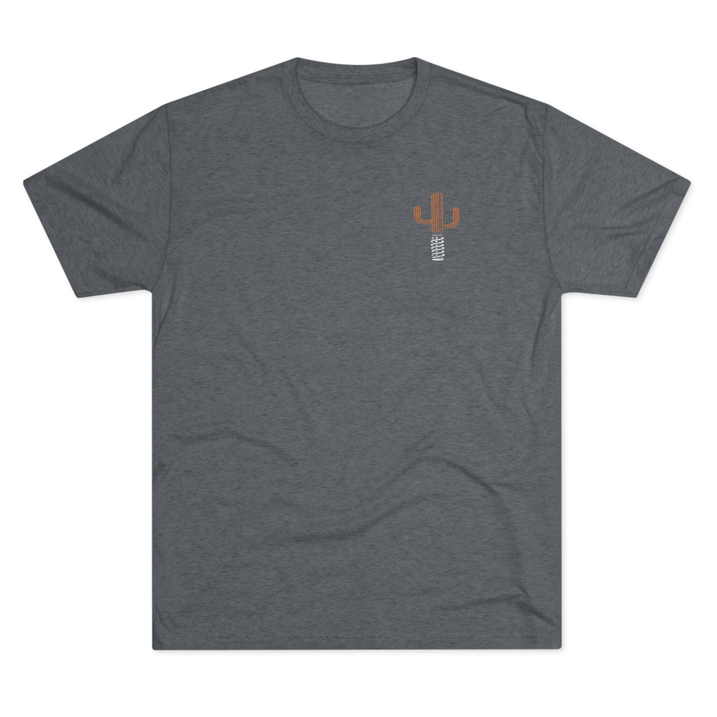 Championship Orange Saguaro Mens Fitted Tee