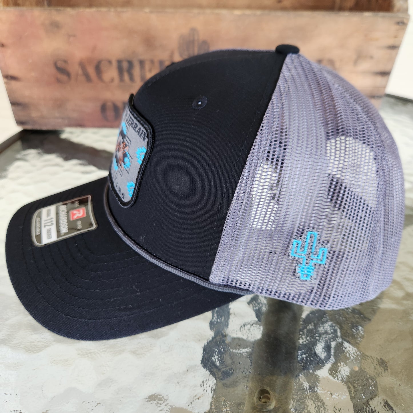 Navajo Stitches 112 Richardson Snapback Hat with Rope Detail