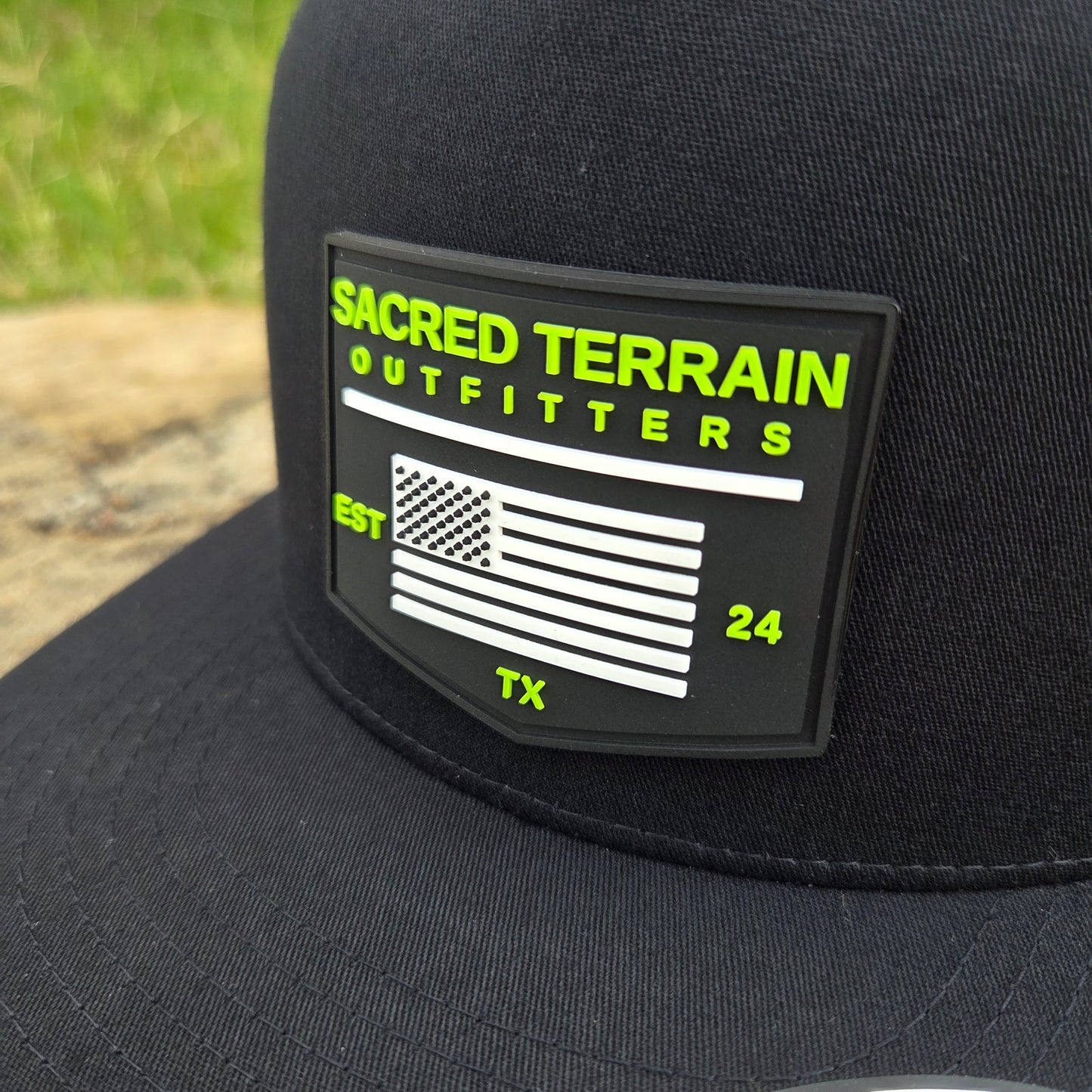 Sacred American PVC Patch | Flat Bill | High Crown