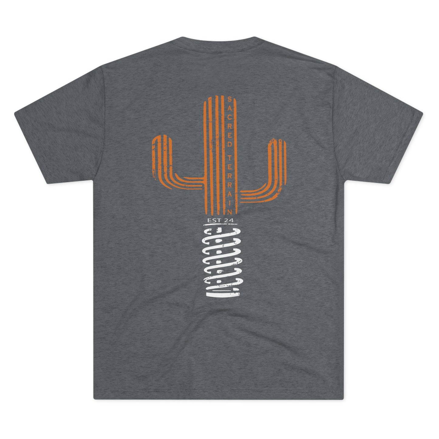 Championship Orange Saguaro Mens Fitted Tee