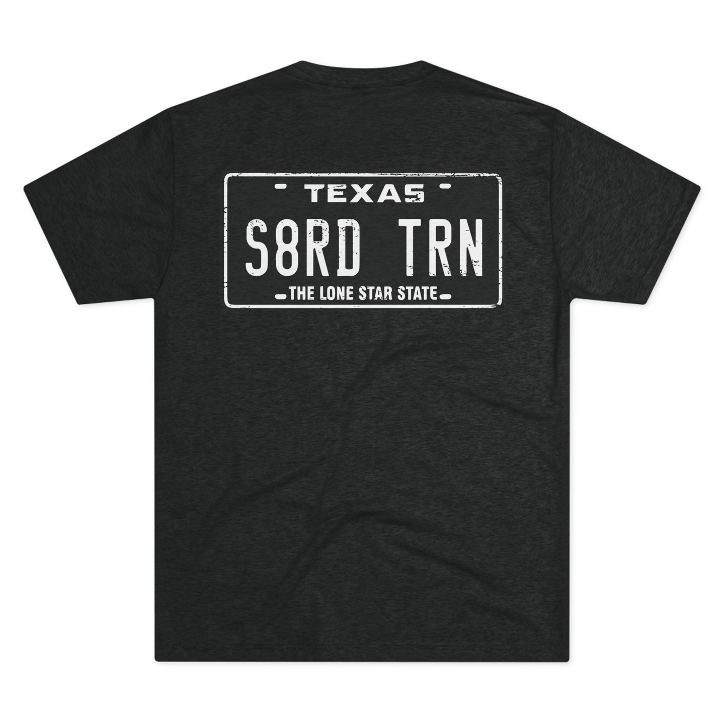 Custom Plate on a T-Shirt, Unisex Crew Shirt, Retro Graphic T-Shirt, Casual Wear, Gifts for Texans, Vintage Style Apparel