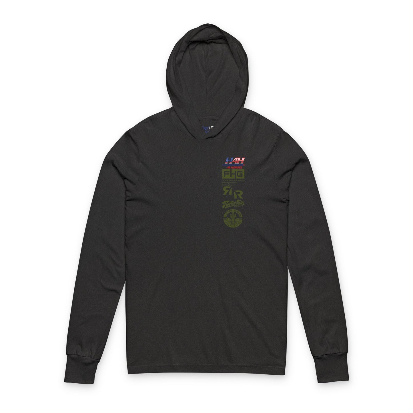 Hooded Tee with Colorful Cactus Design - Horsepower 4 Heroes Benefit