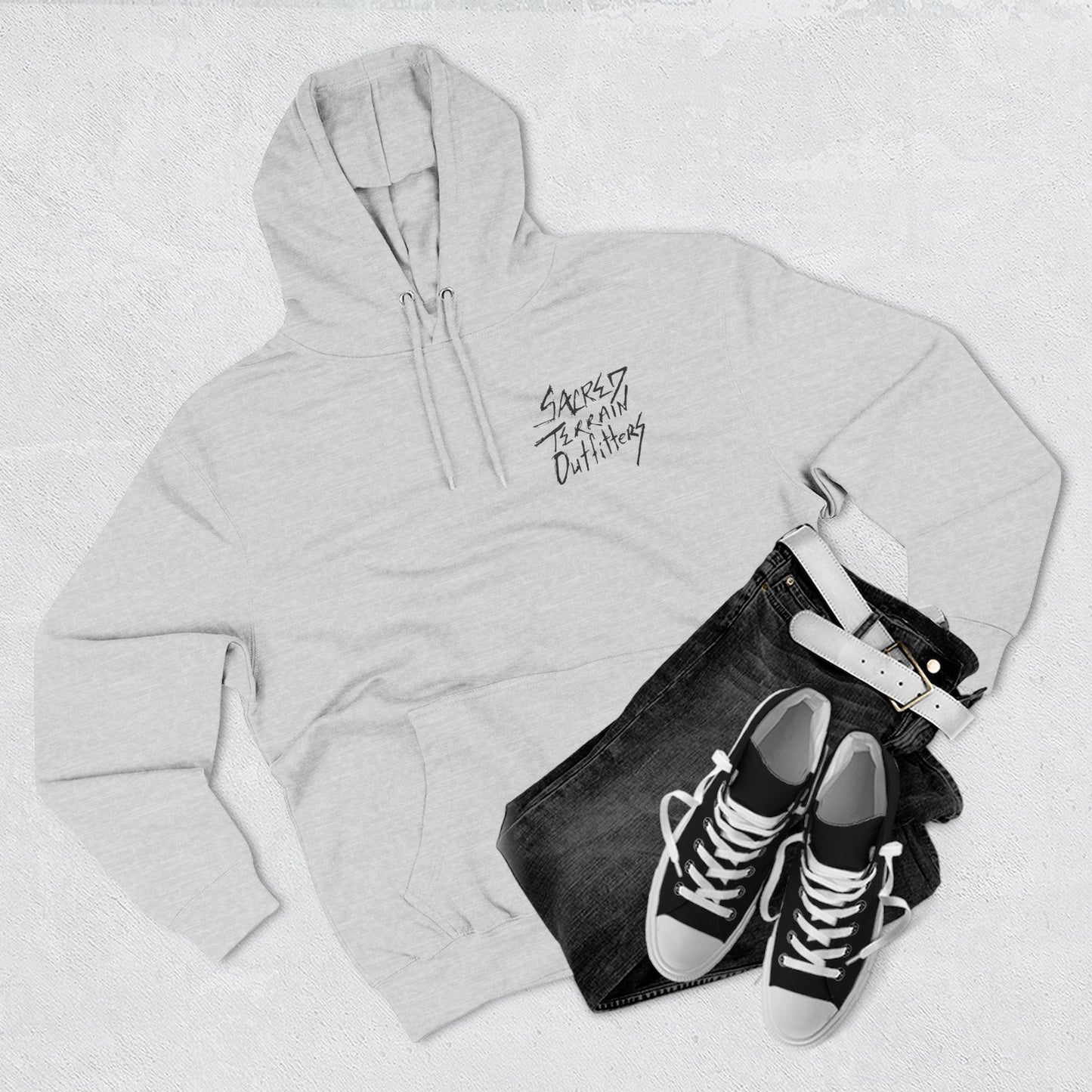 Cactus Crest Distressed Hoodie