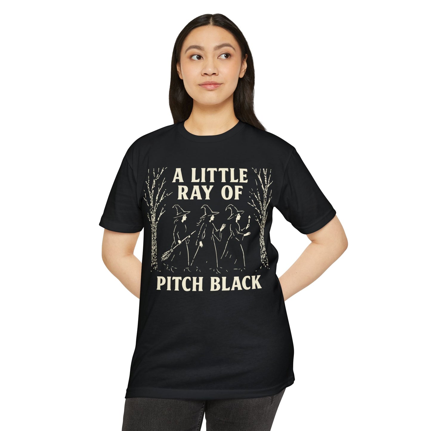 Little Ray of Pitch Halloween Black Bi-Blend Tee