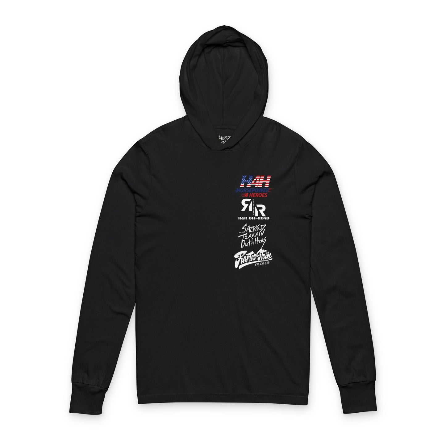 Unisex Hooded Tee - Benefits Horsepower 4Heroes