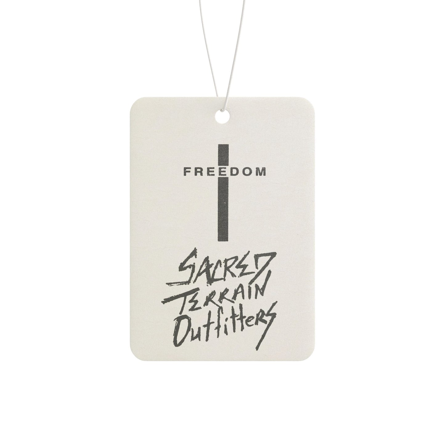 Sacred Terrain-Freedom Cross Car Air Freshener - Scented Auto Decor, Gift for Travelers, Car Accessories, Home Fragrance, Sacred Terrain Outfitters