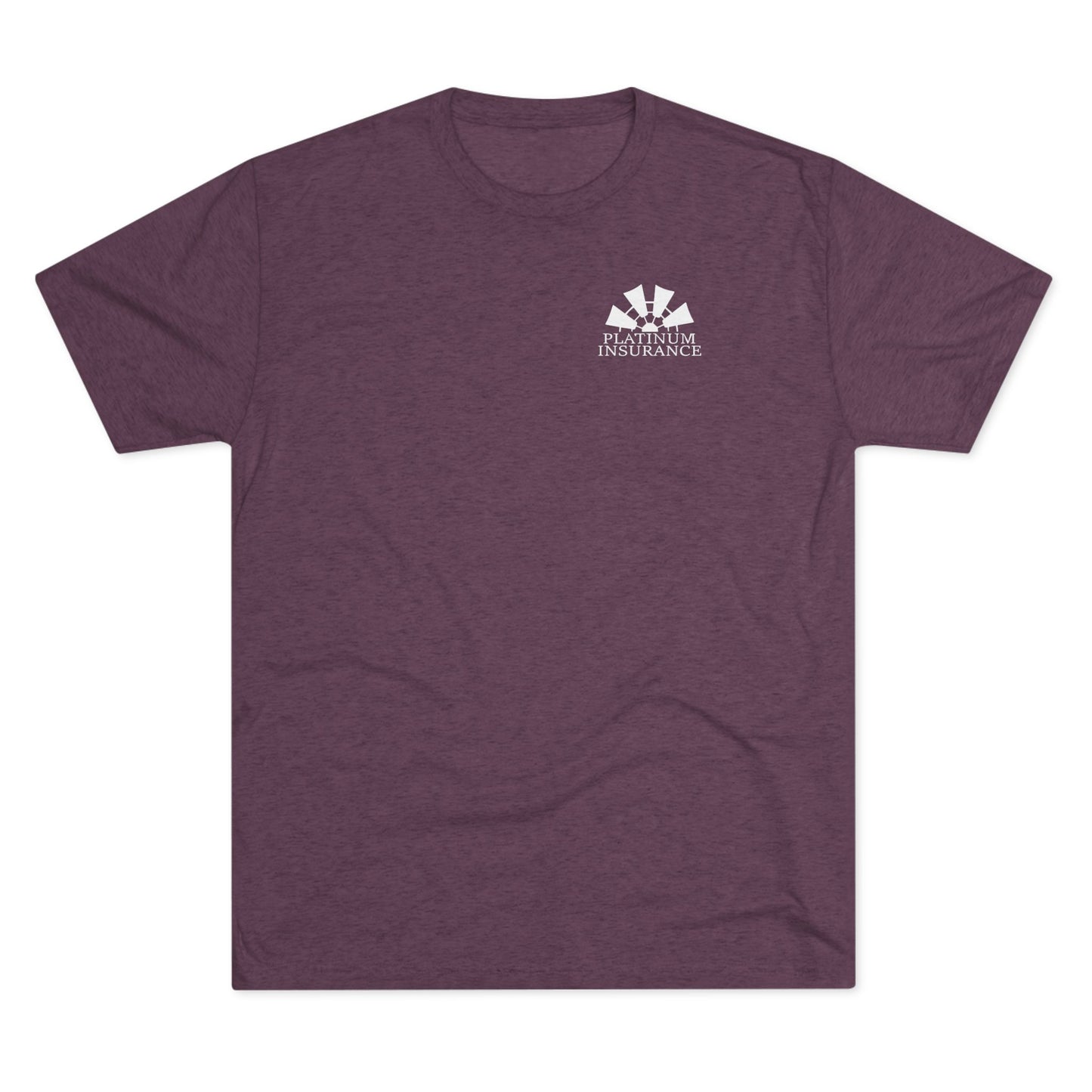 Platinum Insurance Logo Tee — Corporate Branded Crew Shirt