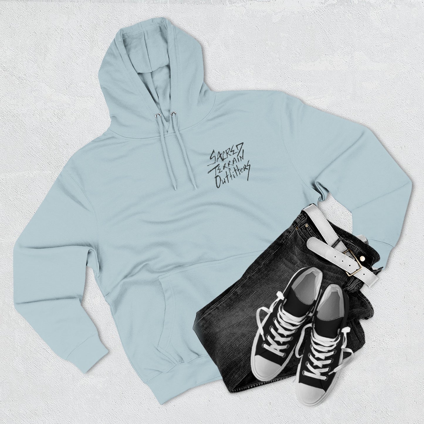 Cactus Crest Distressed Hoodie