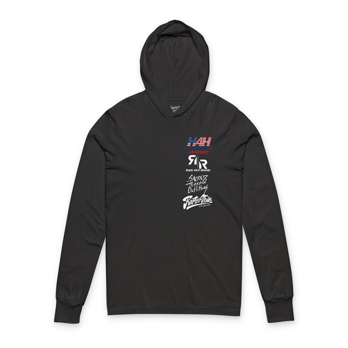 Unisex Hooded Tee - Benefits Horsepower 4Heroes