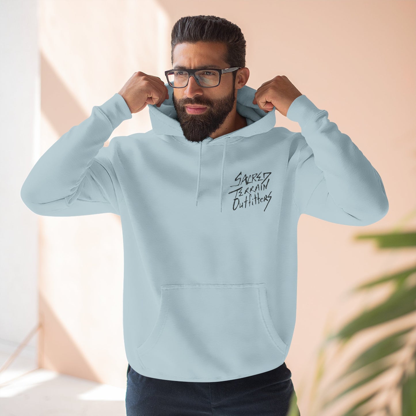 Cactus Crest Distressed Hoodie
