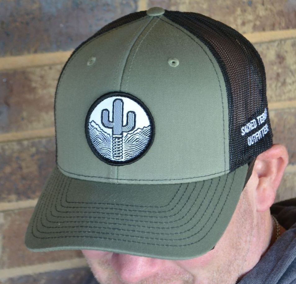 Sacred Stitches Olive Trucker Hat - 112 Snapback Cap
