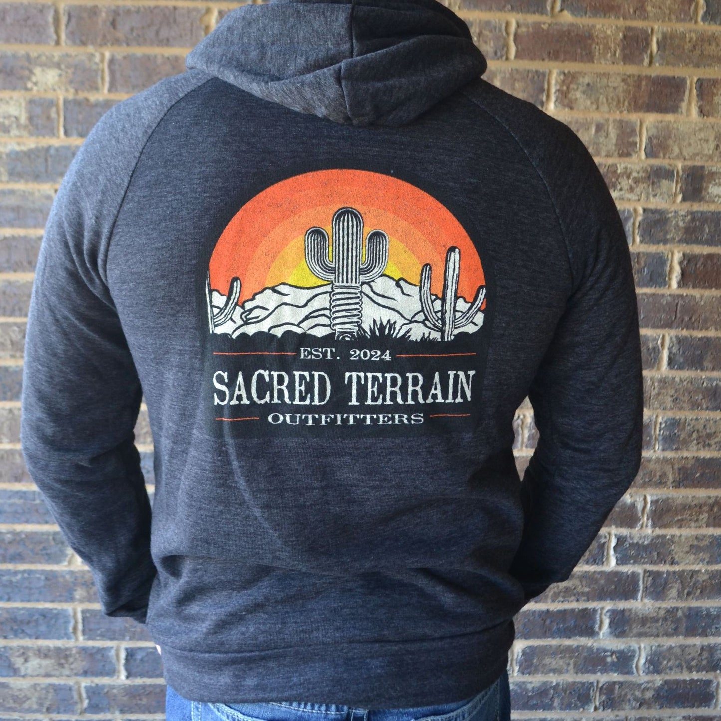 Desert Horizon Hoodie Charcoal