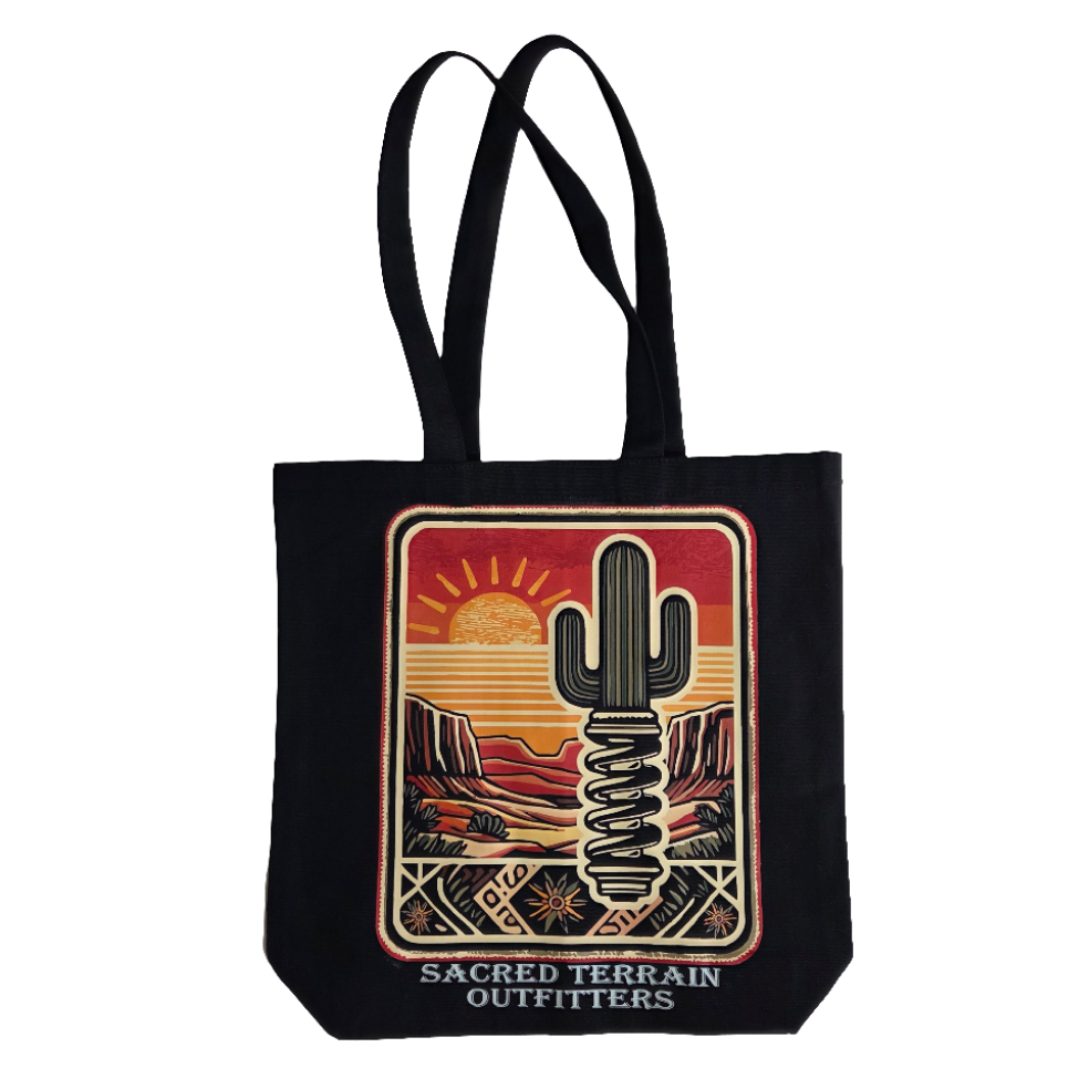 Sacred Saguaro Canvas Tote Bag