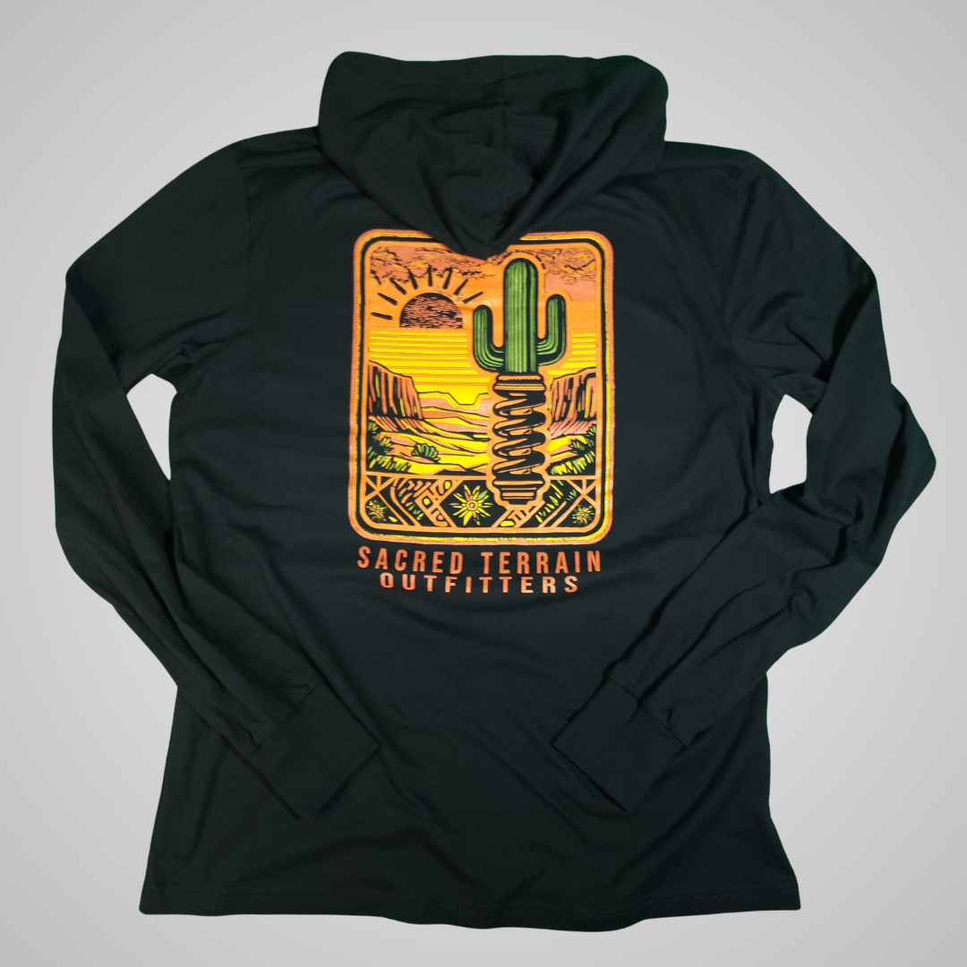 Sacred Saguaro Men Hooded Tee