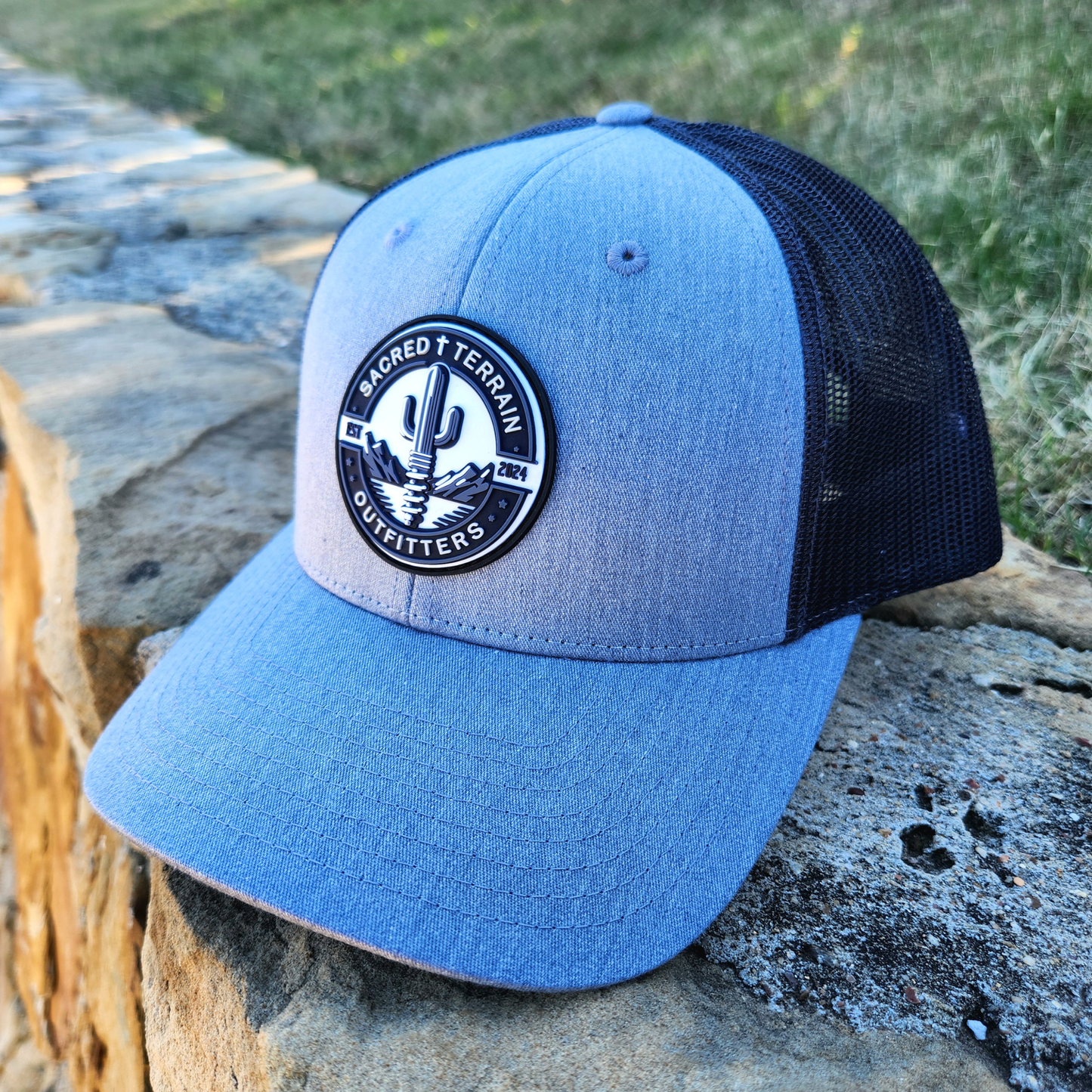 Badge Series Mid Pro Hat - Durable PVC Patch Logo Cap