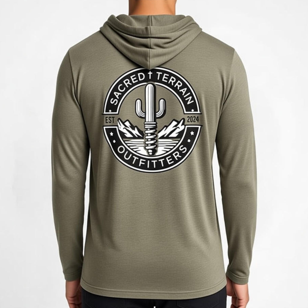 Cactus Crest Hooded T-Shirt