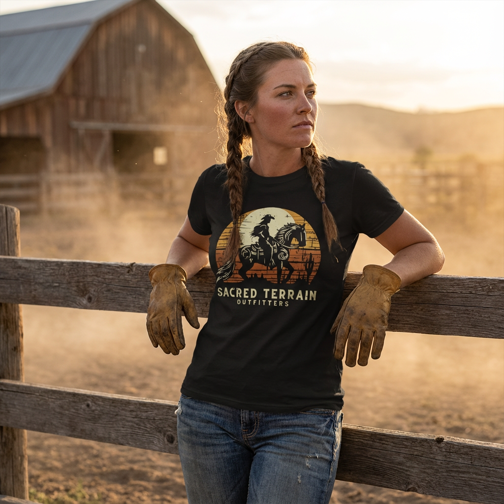 Sunset Cowgirl Tee
