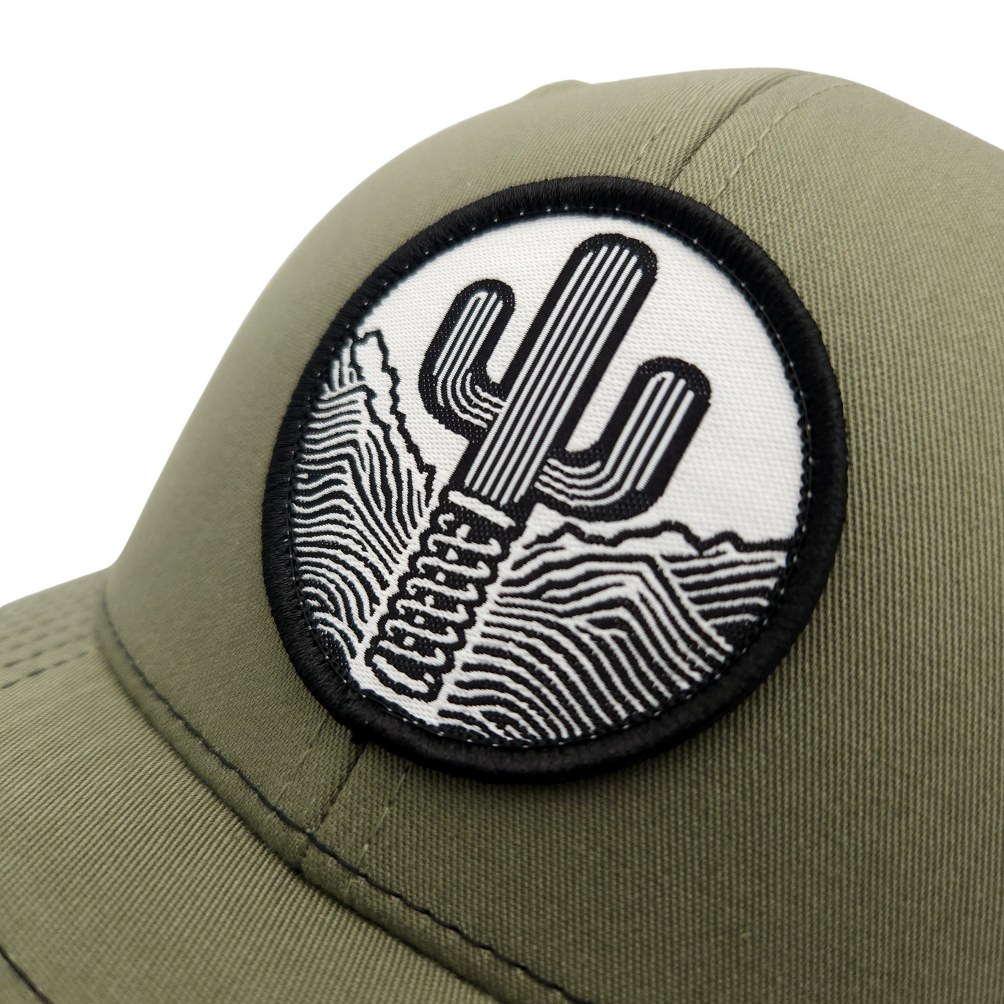 Sacred Stitches Olive Trucker Hat - 112 Snapback Cap