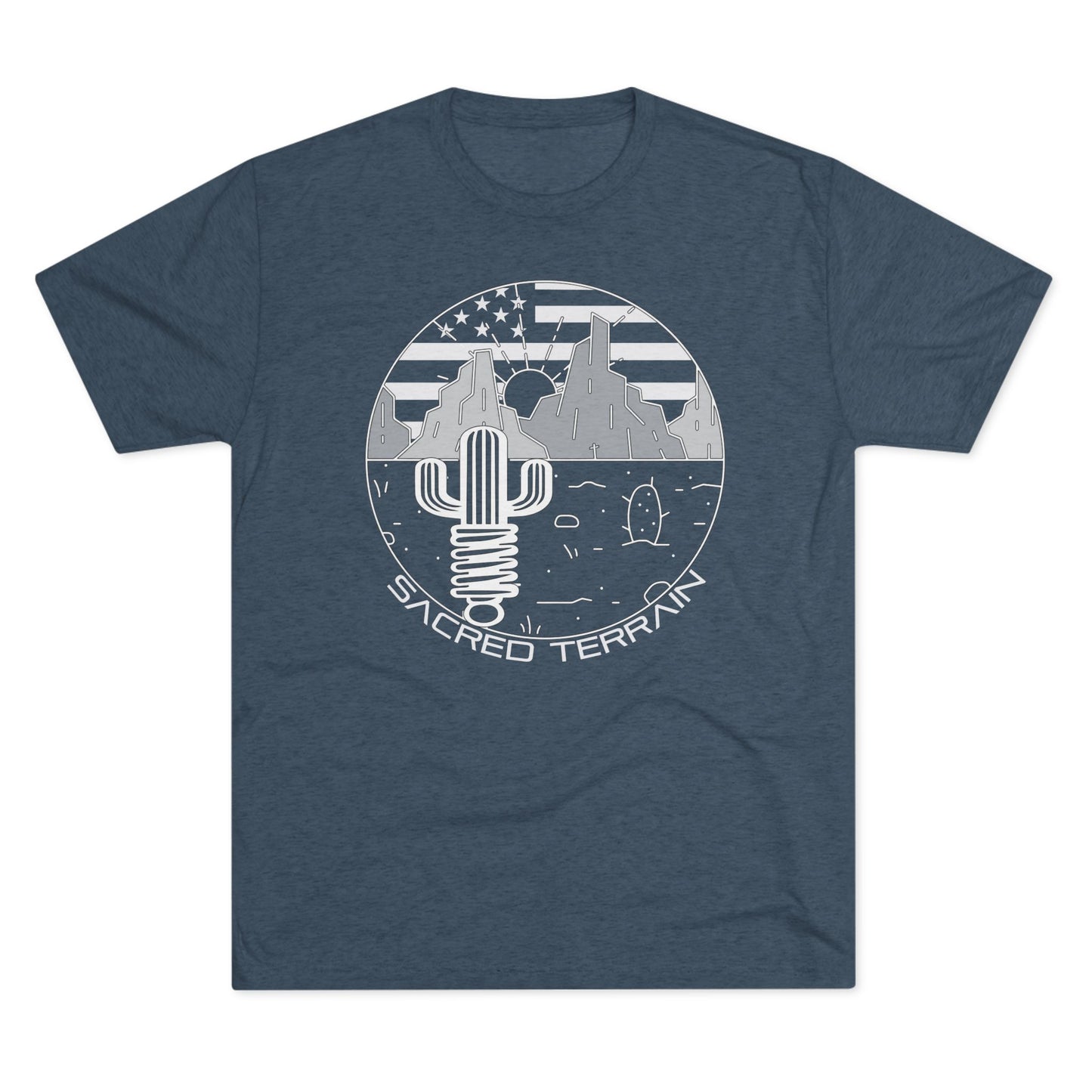 Summer Saguaro — Cactus & American Flag Design