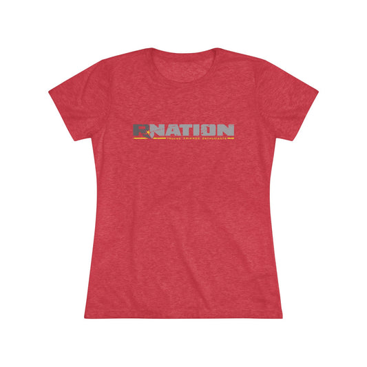 RNation Women’s Triblend Tee - Casual Chic, Daily Wear, Gift for Her, Trendy Graphic Tee, Fitness Fashion, Summer Essential