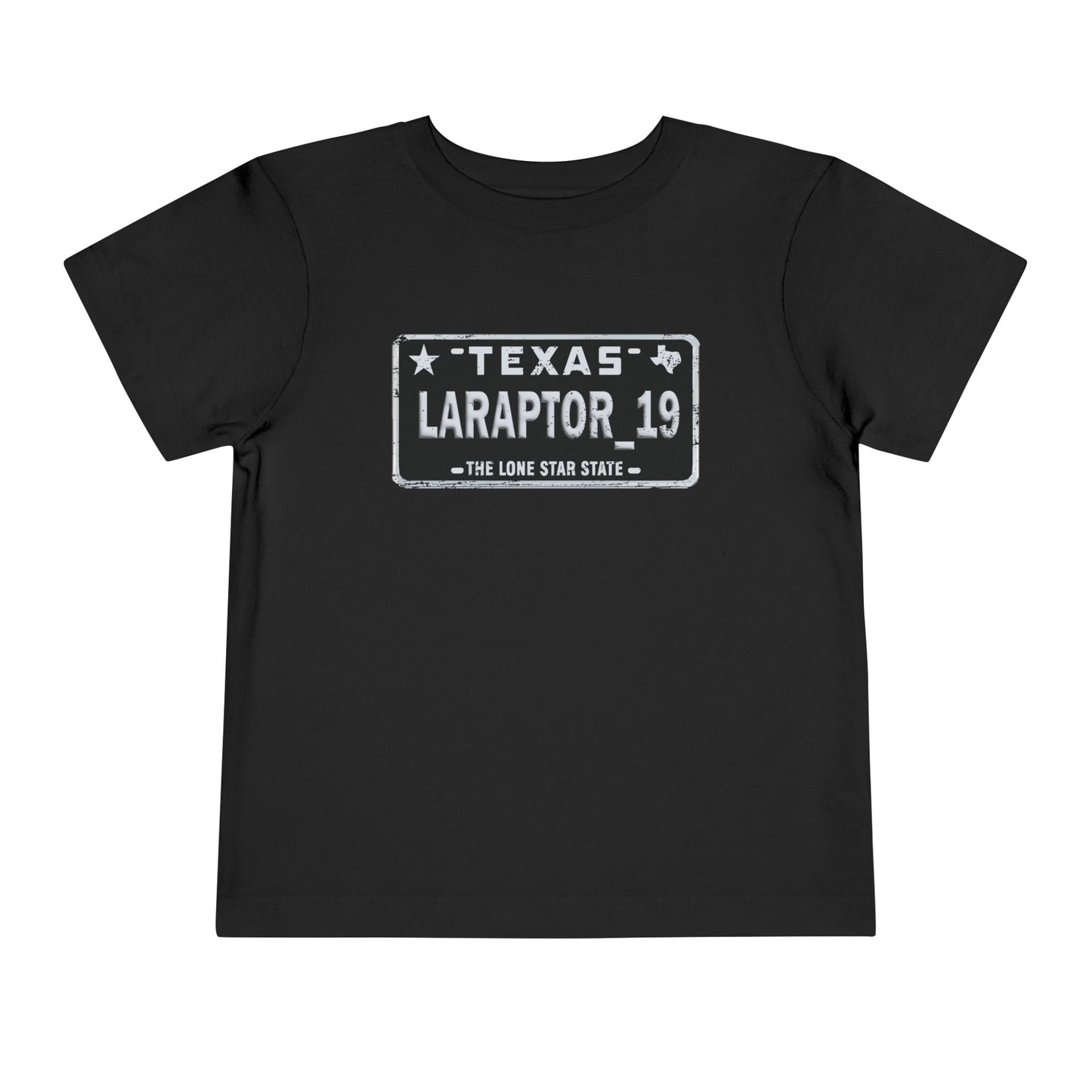 Toddler Tee - 'Texas Raptor 19' License Plate Design
