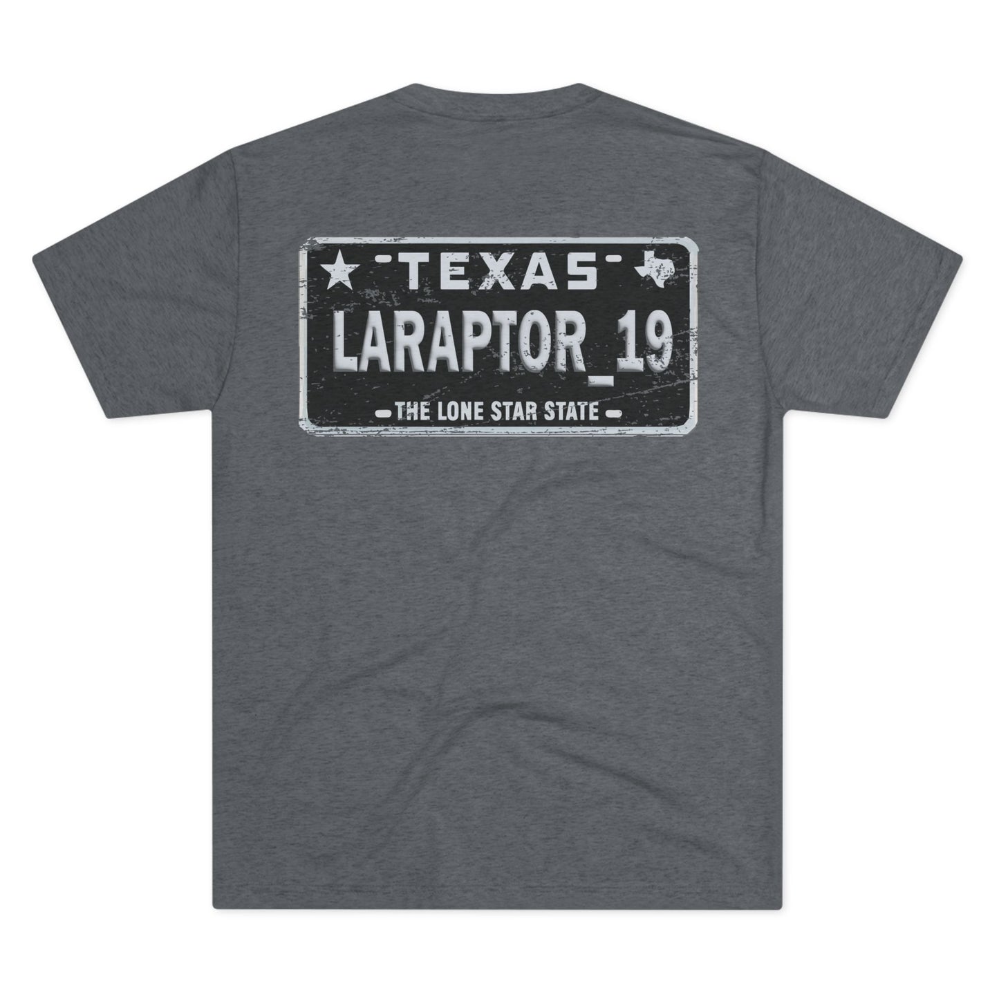 'LARAPTOR_19' -  Fitted Tri-Blend T-Shirt