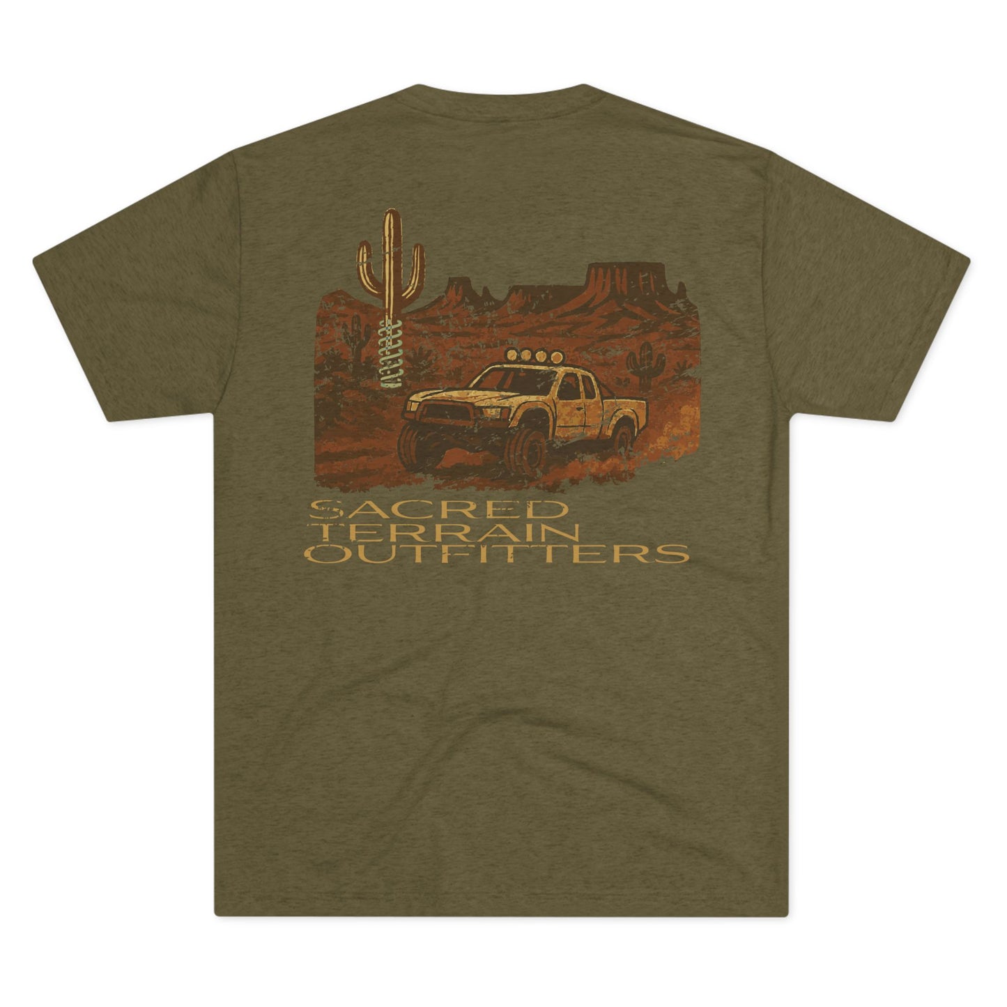 Prerunner/ Sacred Terrain Outfitters/ Unisex Tri-Blend Crew Tee - Sacred Terrain Outfitters Graphic Tee, Casual Wear, Outdoor Adventure Shirt, Road Trip Apparel, Trendy [...]