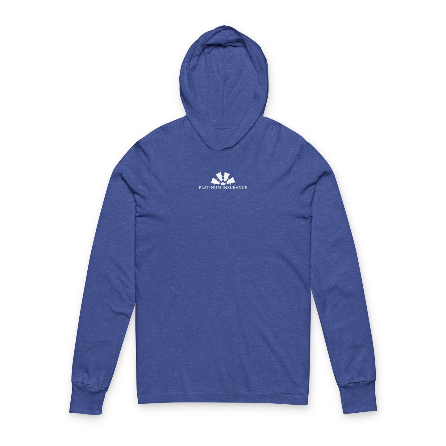 Platinum Insurance Hooded Long Sleeve Hooded Tee — Lightweight Casual Hooded Tee