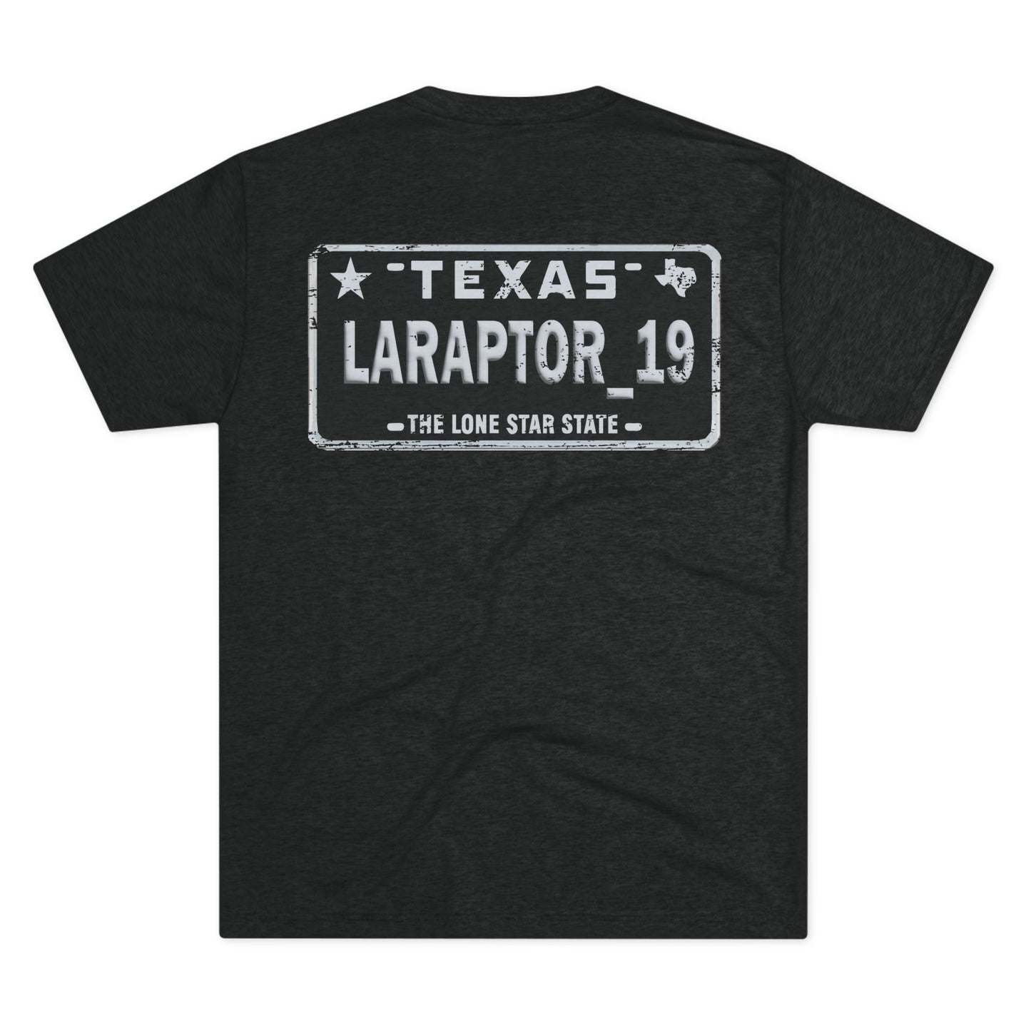 'LARAPTOR_19' -  Fitted Tri-Blend T-Shirt