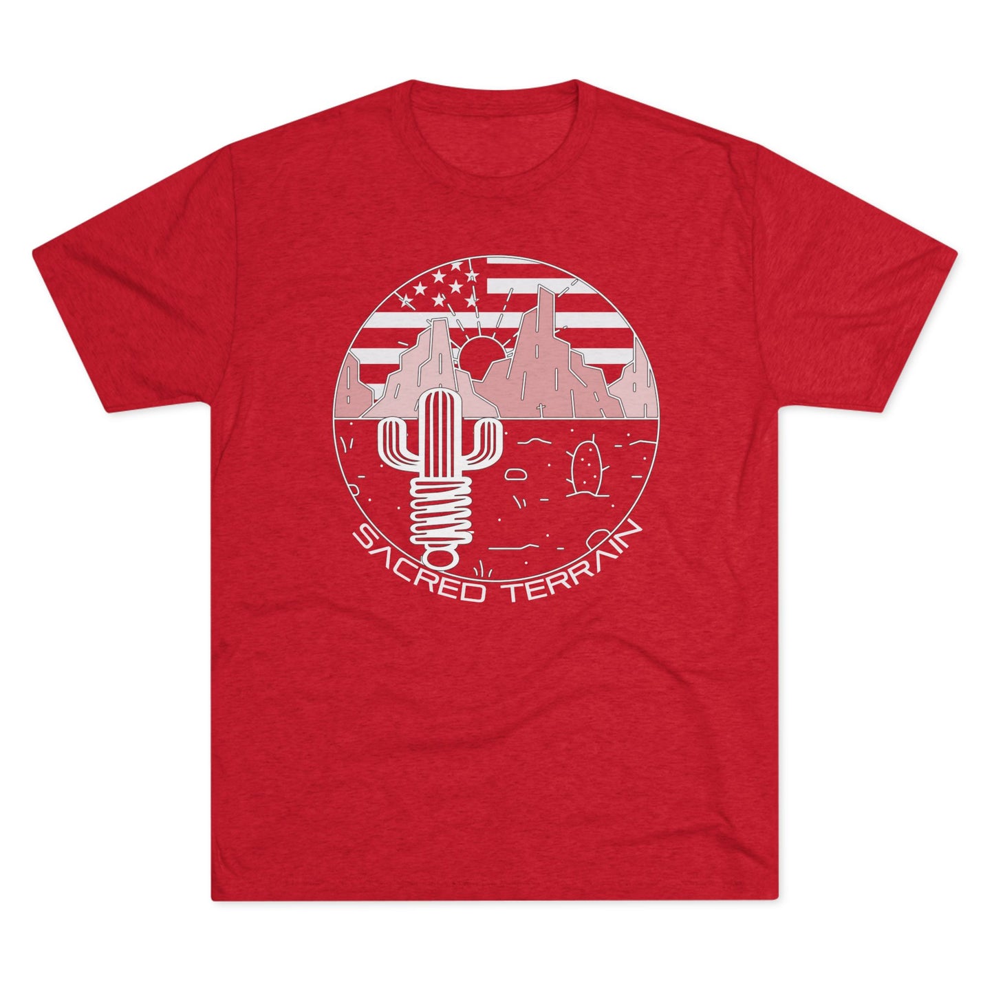Summer Saguaro — Cactus & American Flag Design
