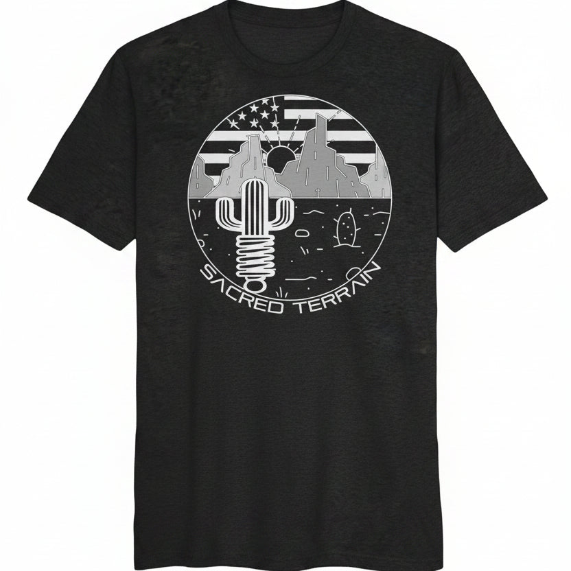 Summer Saguaro — Cactus & American Flag Design