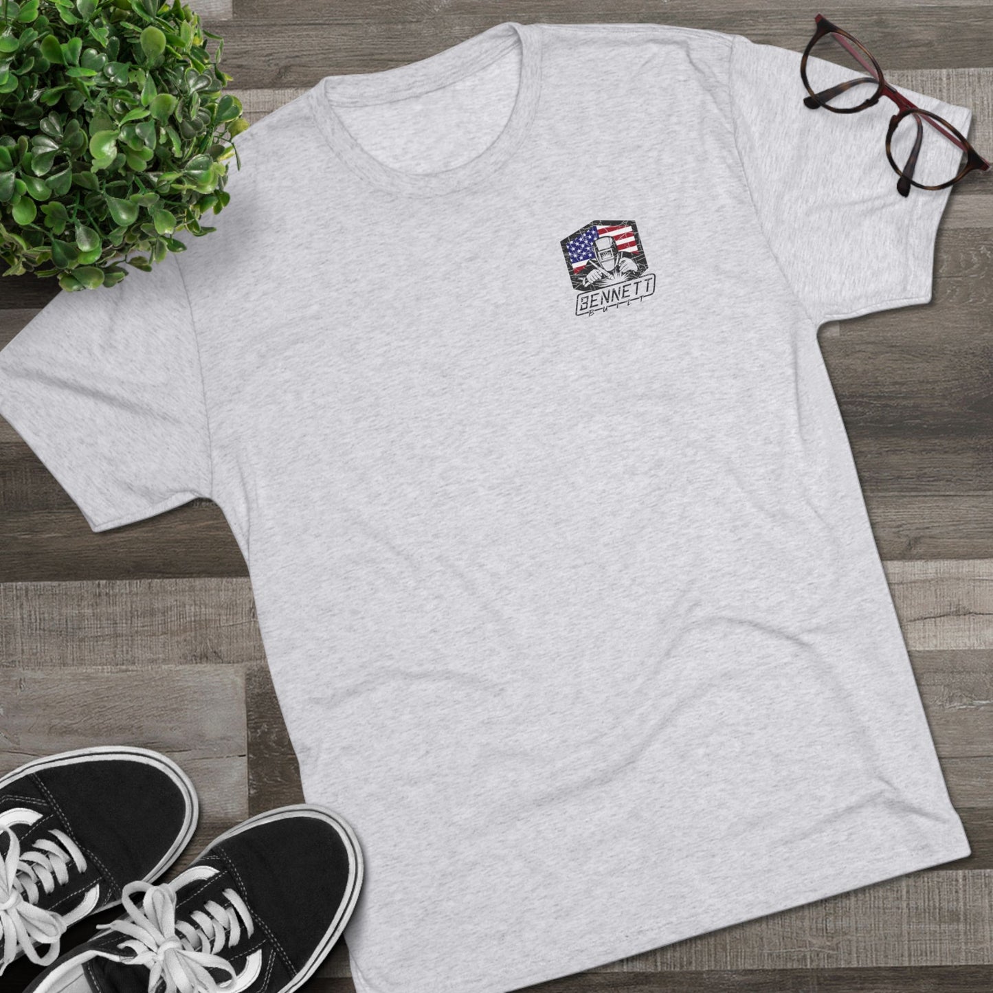 Bennett Built Option B — American Flag Welder Shirt