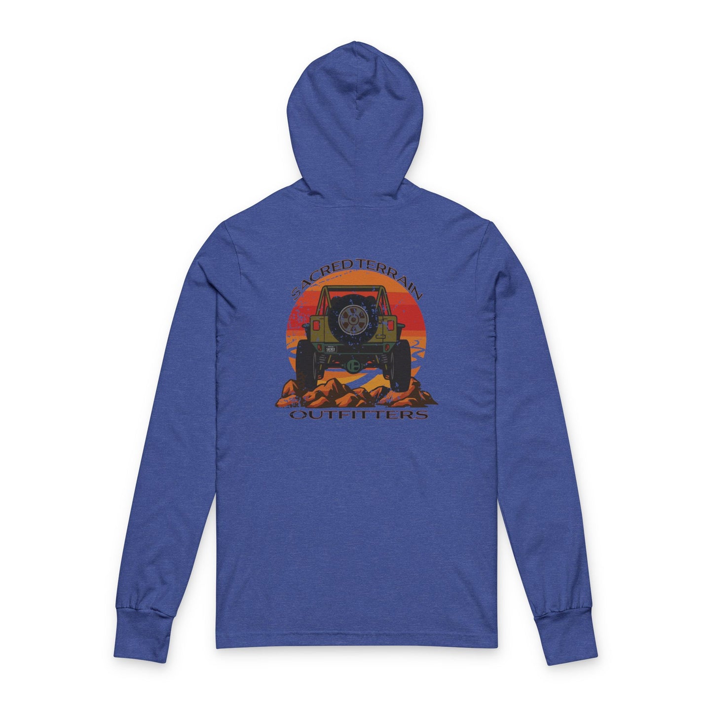 Sacred Crawler ultra-soft Unisex Hooded Long Sleeve Tee, Travel Apparel, Adventure Fashion, Camping Gift, Outdoor Style, Road Trip Essentials