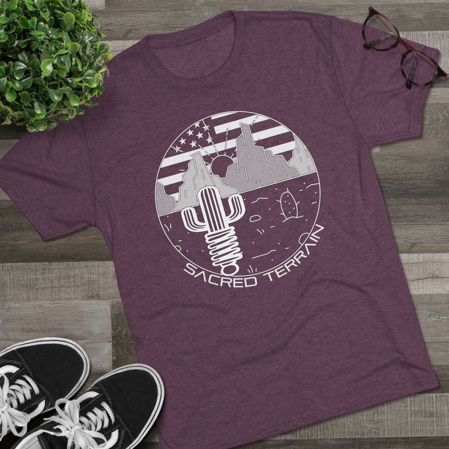 Summer Saguaro — Cactus & American Flag Design