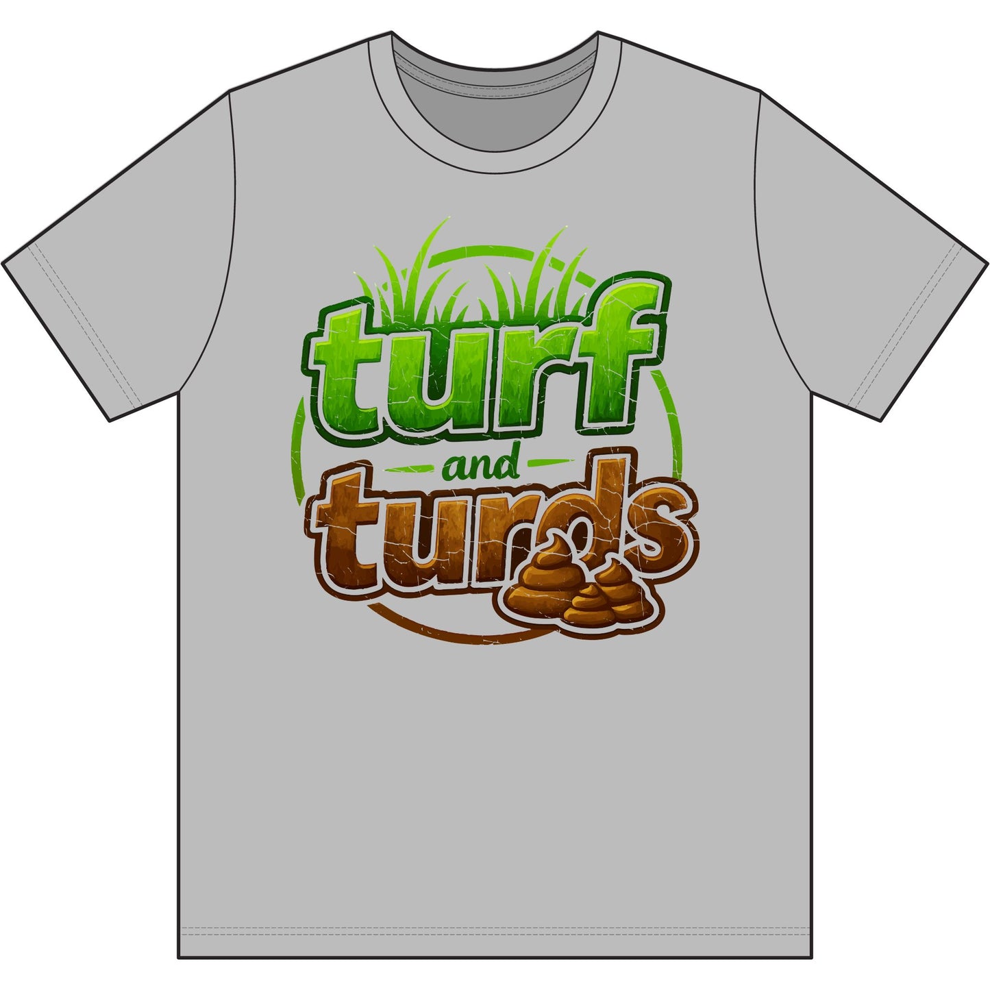 Performance T-Shirt — "Turf and Turbs" Lawn Care Humor Graphic Tee
