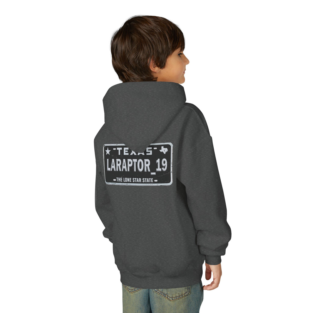 La_Raptor Lic Plate Kids Hoodie