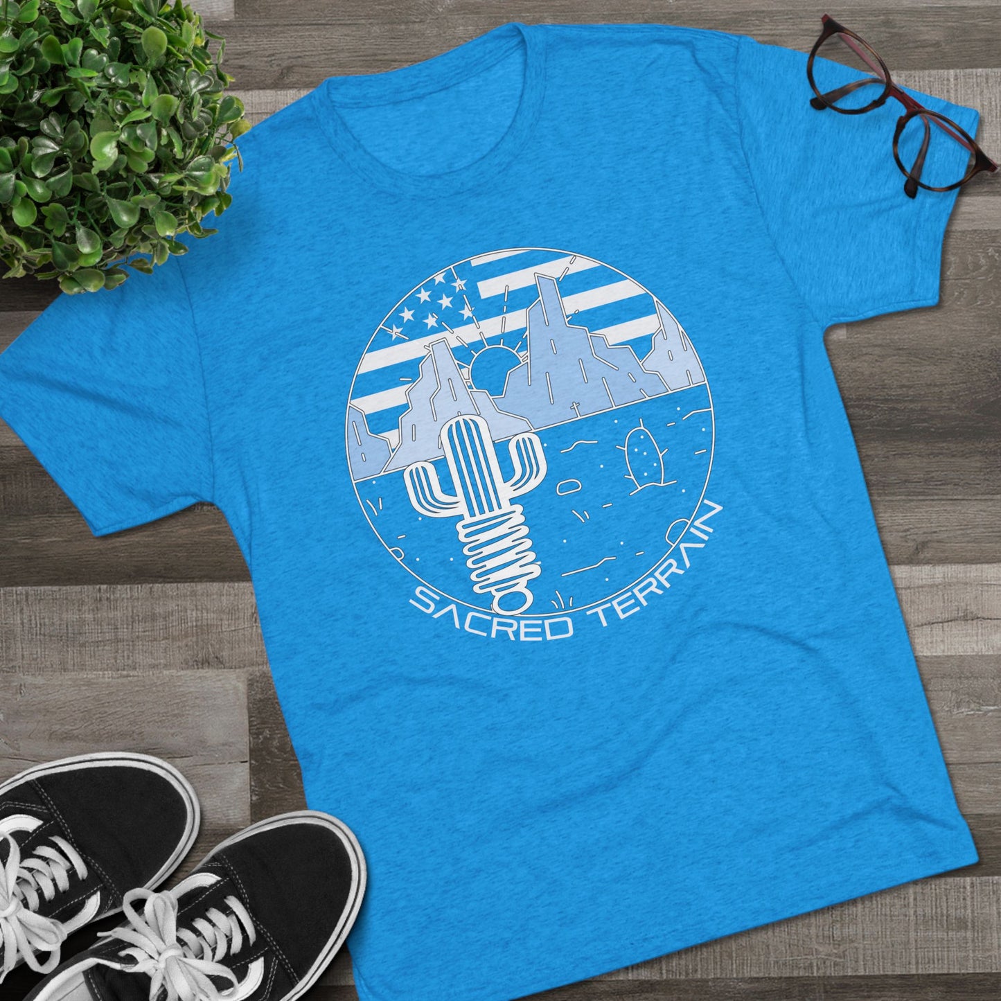 Summer Saguaro — Cactus & American Flag Design