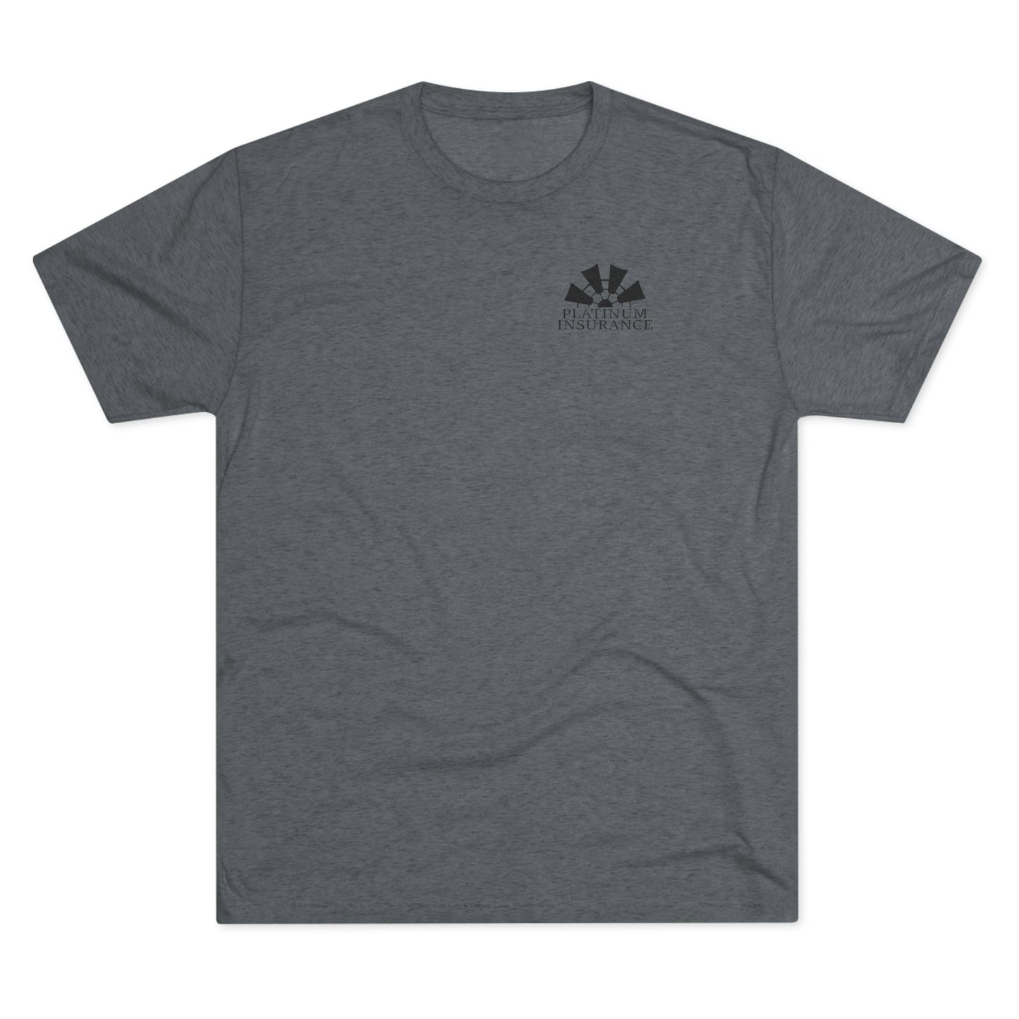 Platinum Insurance Logo Tee — Corporate Branded Crew Shirt