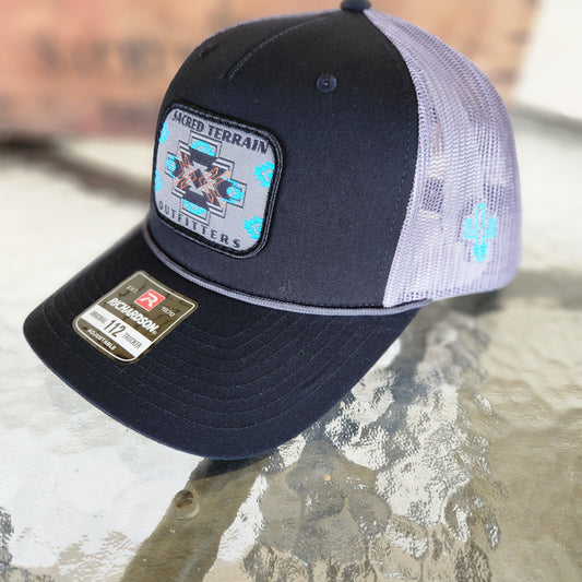 Navajo Stitches 112 Richardson Snapback Hat with Rope Detail