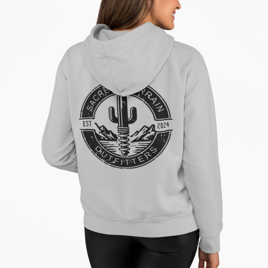 Cactus Crest Distressed Hoodie