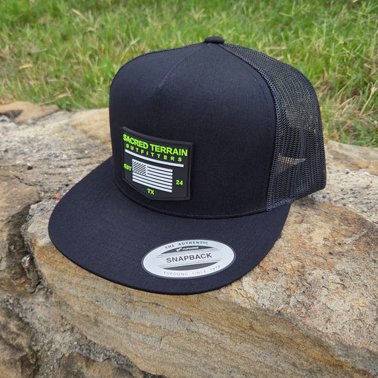 Sacred American PVC Patch | Flat Bill | High Crown
