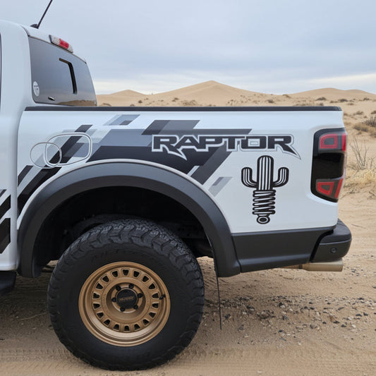 Sacred Terrain Outfitters Bedside Logo Decal - Custom Saguaro Cactus Coilover Design